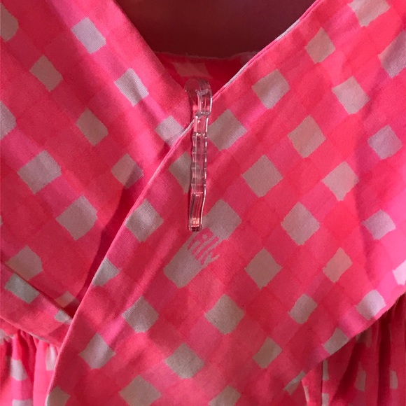 Lilly Pulitzer Bethany Dress Tie Back Gingham Pink - Picture 5 of 8